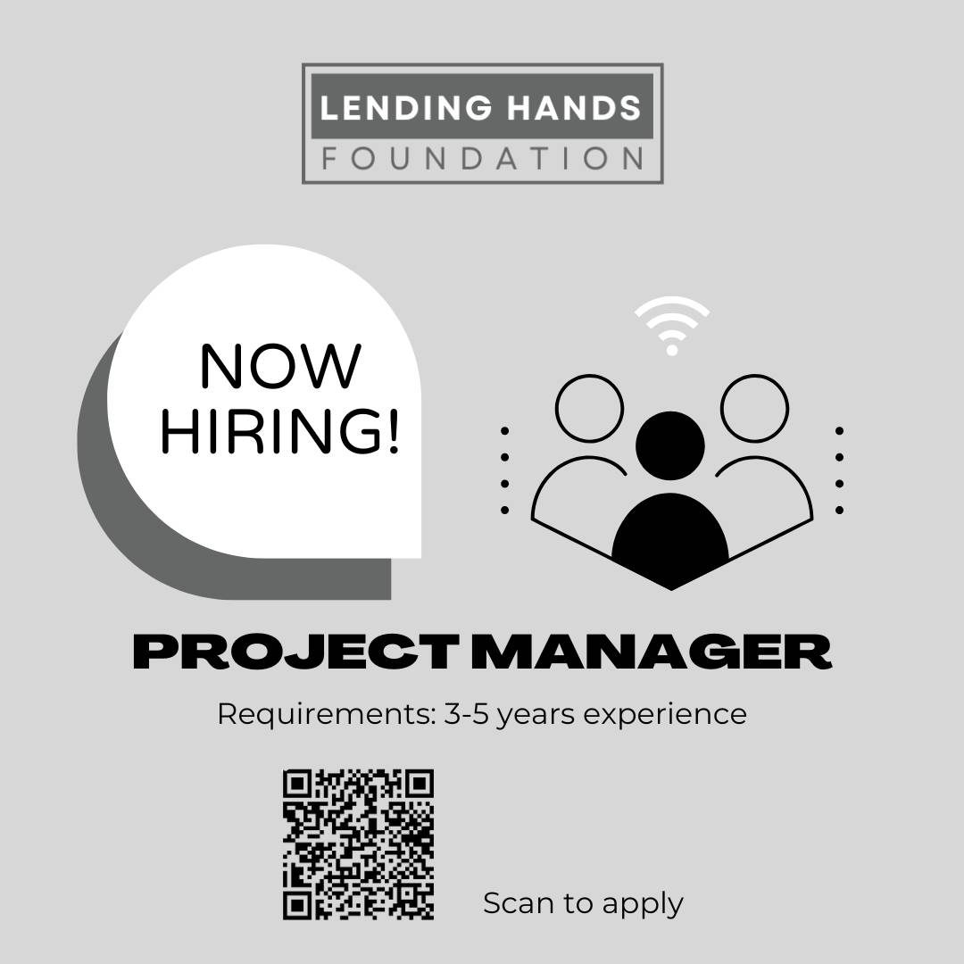 Blue And Black Minimal Project Manager Hiring Instagram Post