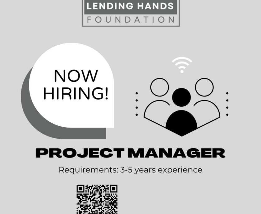 Blue And Black Minimal Project Manager Hiring Instagram Post